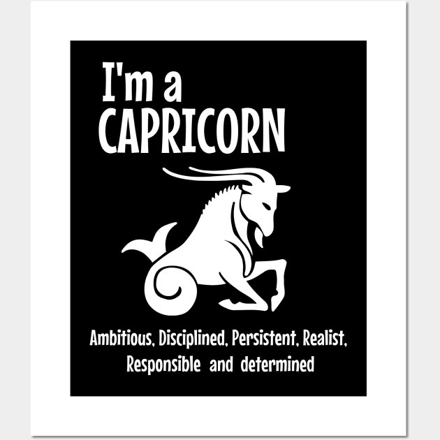 I am a capricorn Wall Art by cypryanus